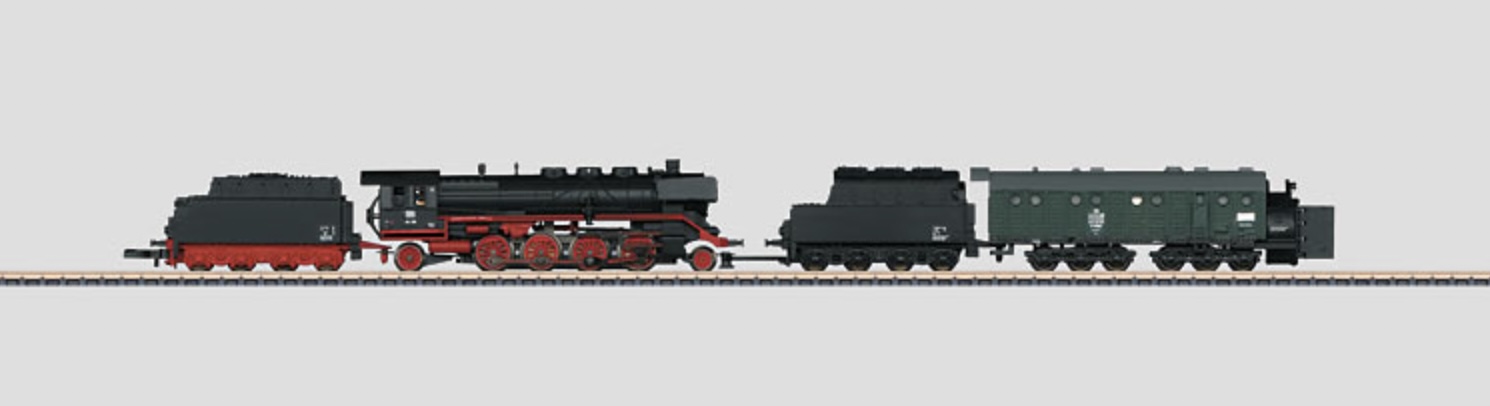 Z Scale - Märklin - 81362 - Plow Train, Steam, Europe, Epoch III - Deutsche Bundesbahn - 4-Pack