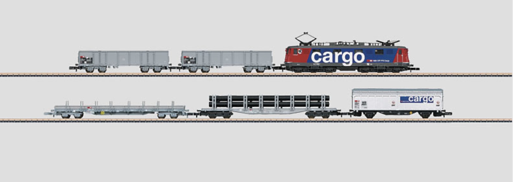 Z Scale - Märklin - 81410 - Freight Train, Electric, Europe, Epoch V - SBB CFF FFS - 6-Pack