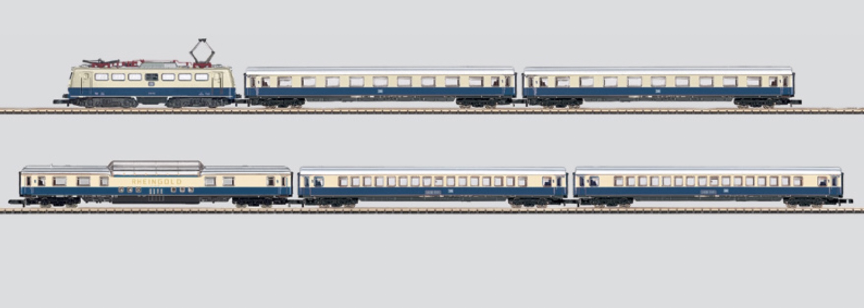 Z Scale - Märklin - 81412 - Passenger Train, Electric, Europe, Epoch III - Deutsche Bundesbahn - 6-Pack