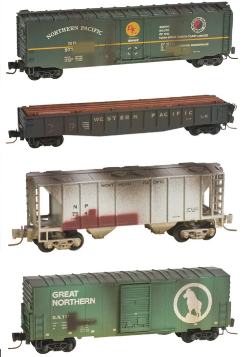 Z Scale - Micro-Trains - 994 05 010 - Mixed Freight Consist, North America, Transition Era - Various - 4-Pack