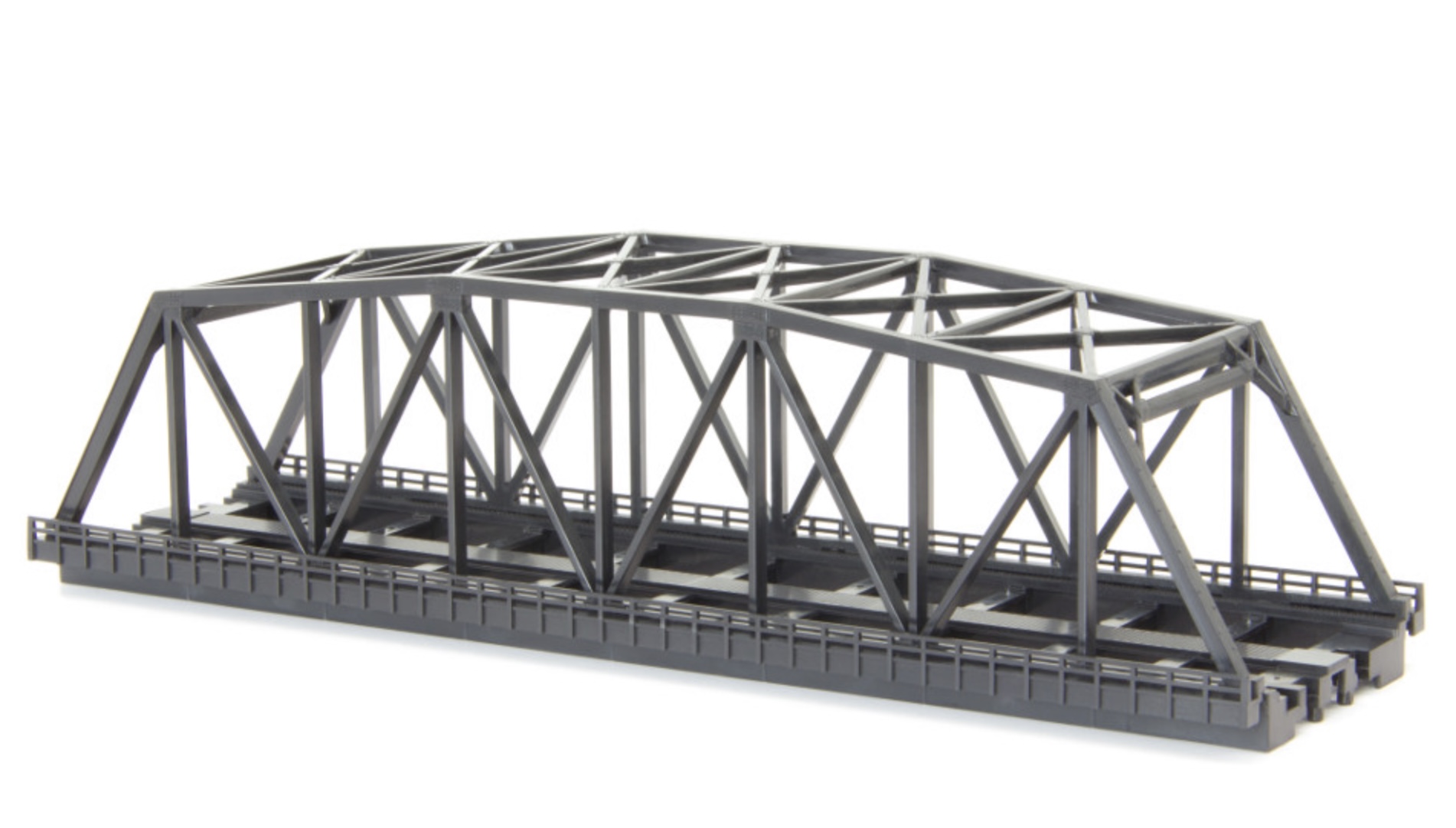Z Scale - Rokuhan - R094 - Structure, Bridge, Truss, Double Track - Bridges and Piers - 220mm