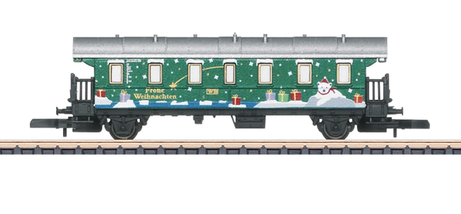 Z Scale - Märklin - 80632 - Passenger Car, Coach, Type Ci Corridor - Merry Christmas - Christmas 2022