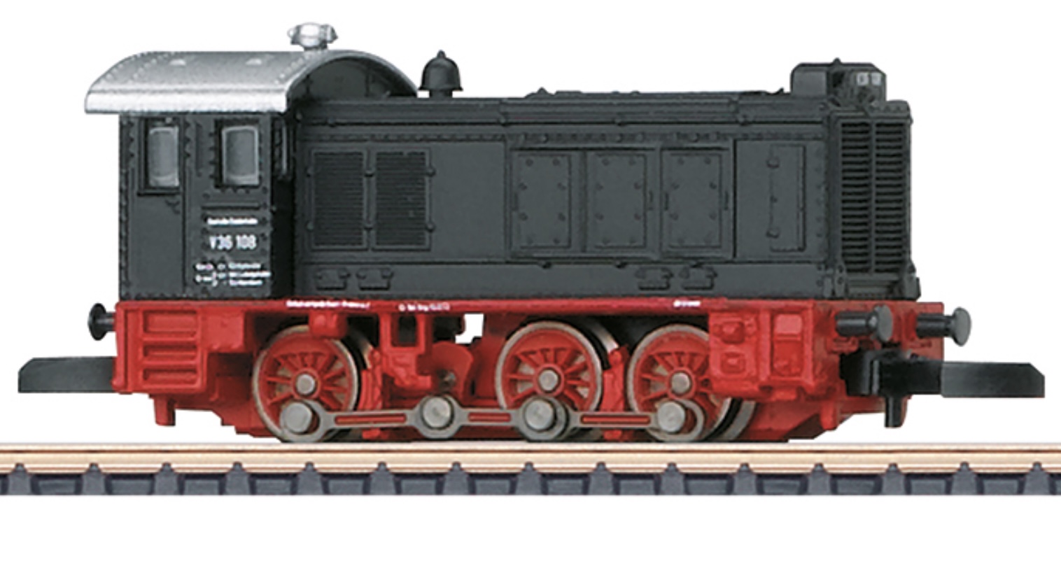 Z Scale - Märklin - 88772 - Locomotive, Steam 0-8-0, Epoch VI - Deutsche Bundesbahn - V36 108