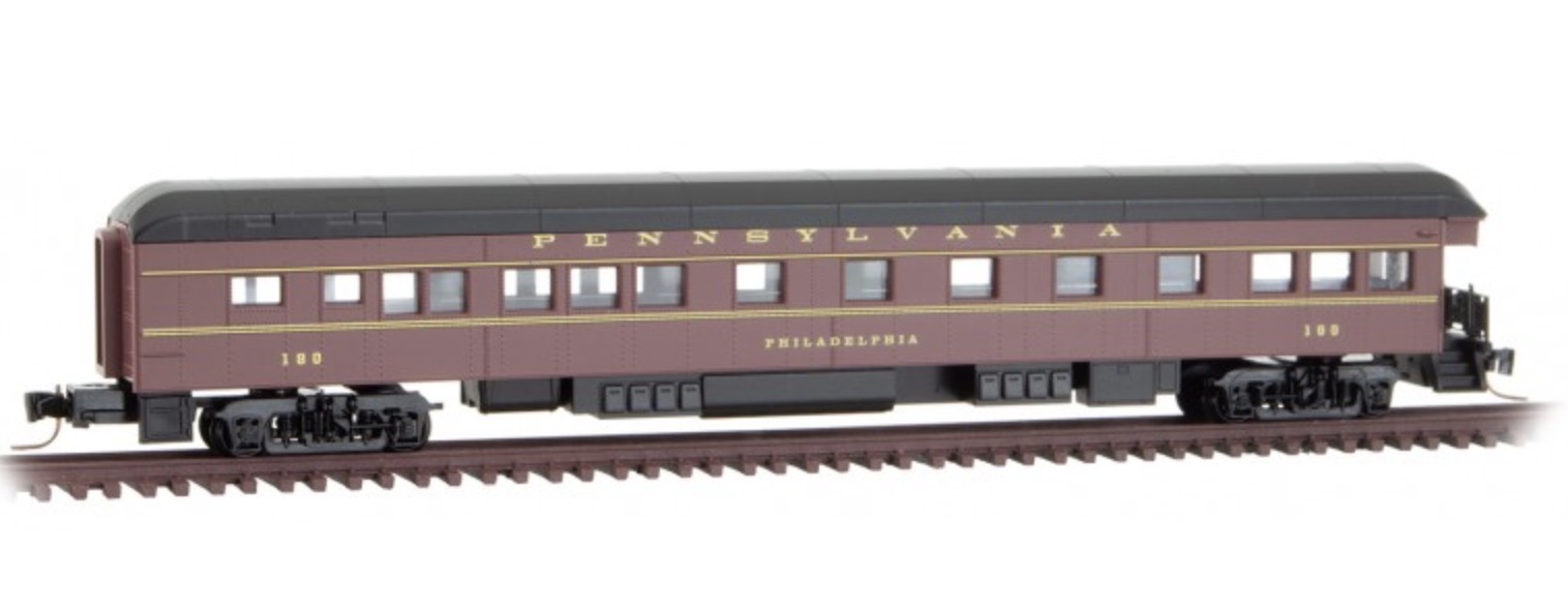 Z Scale - Micro-Trains - 556 00 021 - Passenger Car, Heavyweight, Pullman - Pennsylvania - 180 - Philadelphia