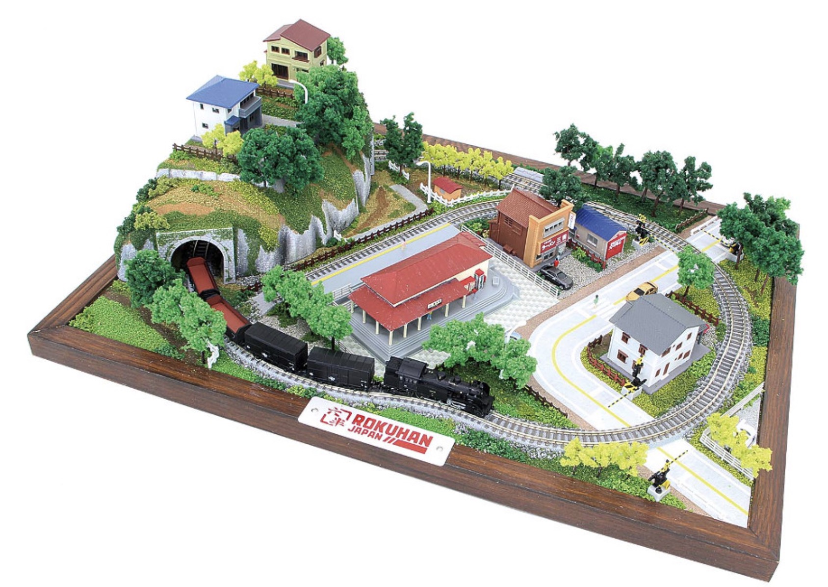 Z Scale - Rokuhan - S071-2 - Mini Trunk, Layout Kit, Wall Mount - Railroad Structures
