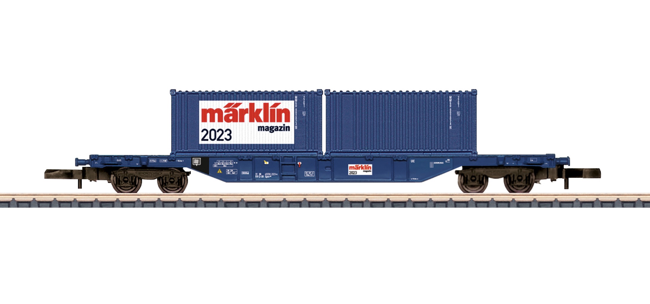 Z Scale - Märklin - 80833 - Rolling Stock, Flatcar, Sgns 691 - Deutsche Bahn - 4556 223-4