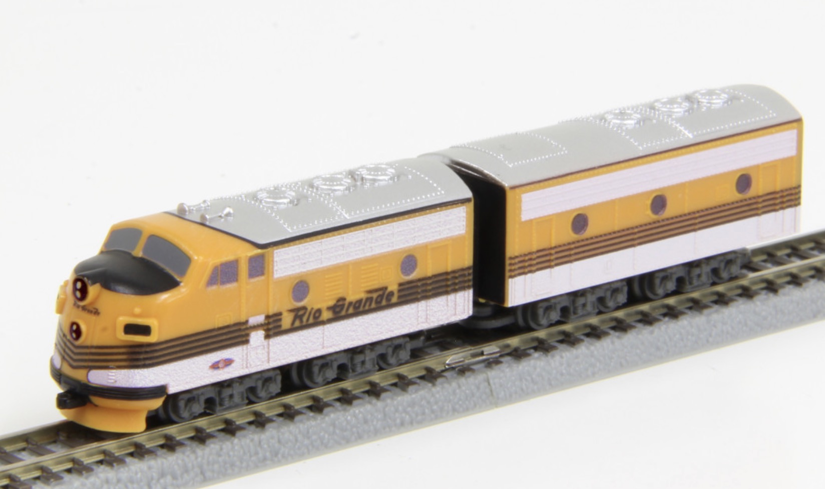 Z Scale - Rokuhan - ST012-3 - Locomotive, Diesel, EMD F7 - Rio Grande - 2-Pack
