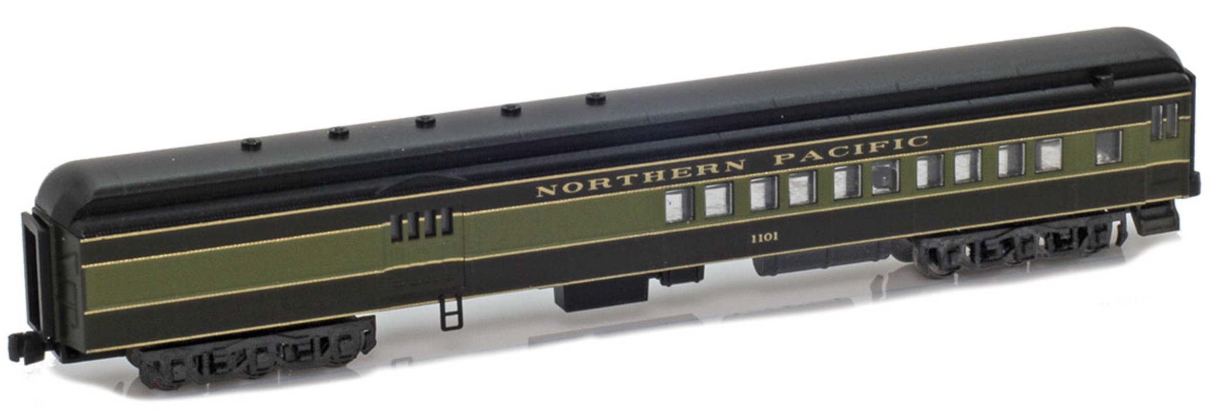 Z Scale - AZL - 74033-1 - Passenger Car, Heavyweight, Combine - Northern Pacific - 1101