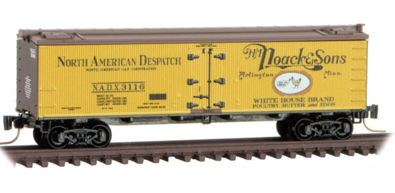 Z Scale - Micro-Trains - 518 00 865 - Reefer, Ice, Wood - North American Despatch - 3116