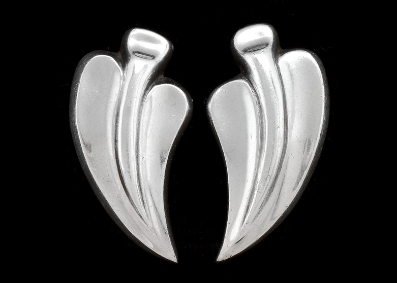 Mexican Silver - Antonio Pineda - Spade Earrings